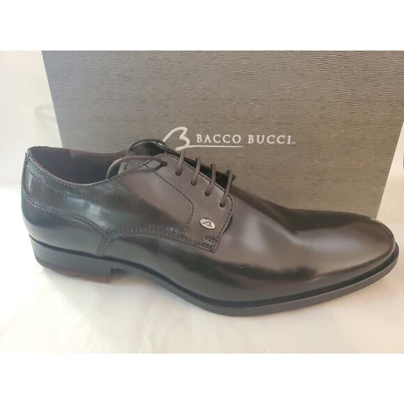 Bacco Bucci Rizzo Italy Black Leather Shoes MEN\'S SZ 12 main image 9
